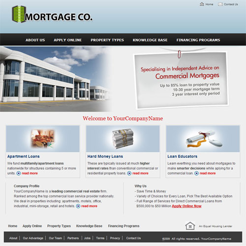 More Mortgage Website Templates Added