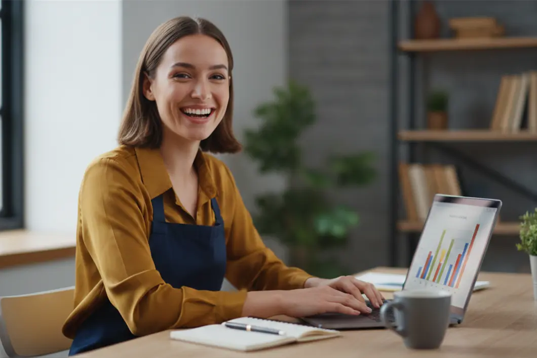 Happy Female Small Business Owner - Overjoyed After Securing Financing