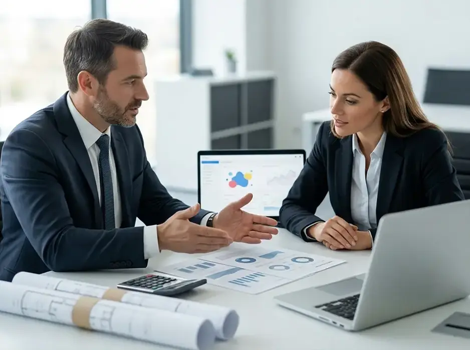 SBA loan experts reviewing client application