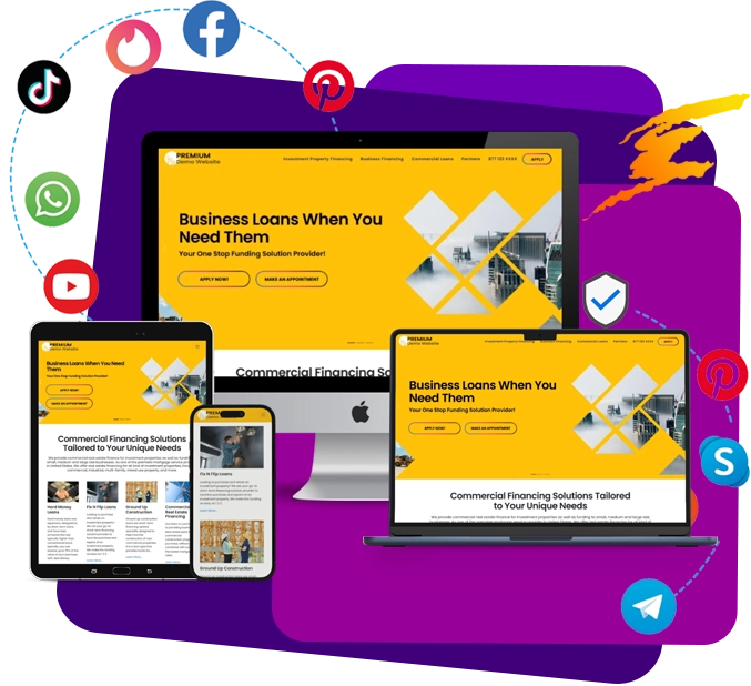 Responsive mortgage website design for brokers and loan officers