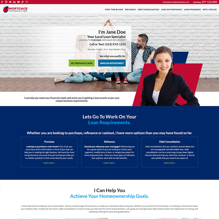 RES 814 residential website template